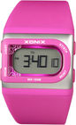 리튬 건전지를 가진 밝은 분홍색 방수 여자의 디지털 방식으로 시계