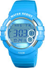 100m 물 저항하는과 42.00mm 케이스를 가진 발랄한 여자 디지털 방식으로 시계