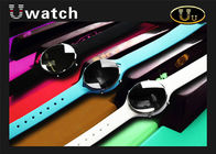 U 시계 블루투스 손목 시계, 블루투스 전화 시계 UU 실리콘 소맷동 블루투스 3.0 검정