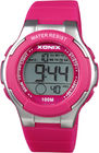 분홍색 사춘기 스포츠 여자의 디지털 방식으로 시계 크로노그래프 1 년 보증 Kr